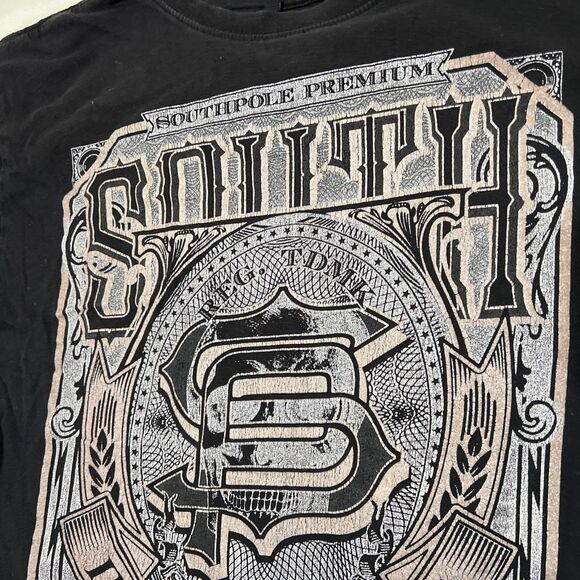 Vintage Y2K SouthPole T Shirt Mens XL No More Limits Black Short Sleeve - Picture 9 of 13